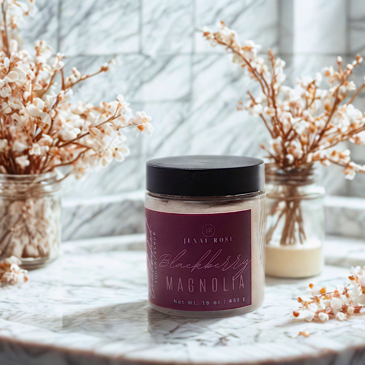 Blackberry Magnolia Emulsified Sugar Scrub (16 oz)