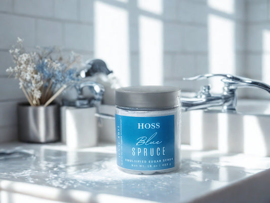 Blue Spruce Emulsified Sugar Scrub (16 oz)