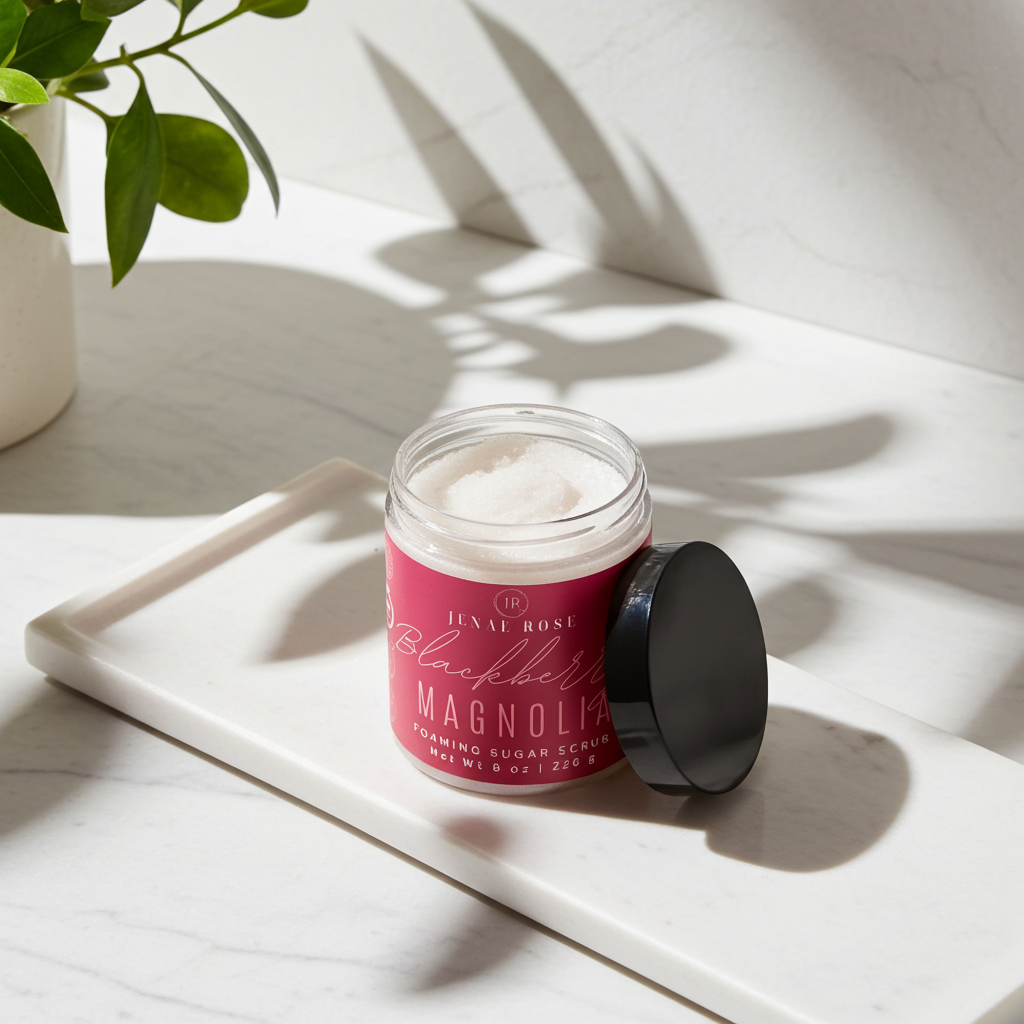 Blackberry Magnolia Foaming Sugar Scrub