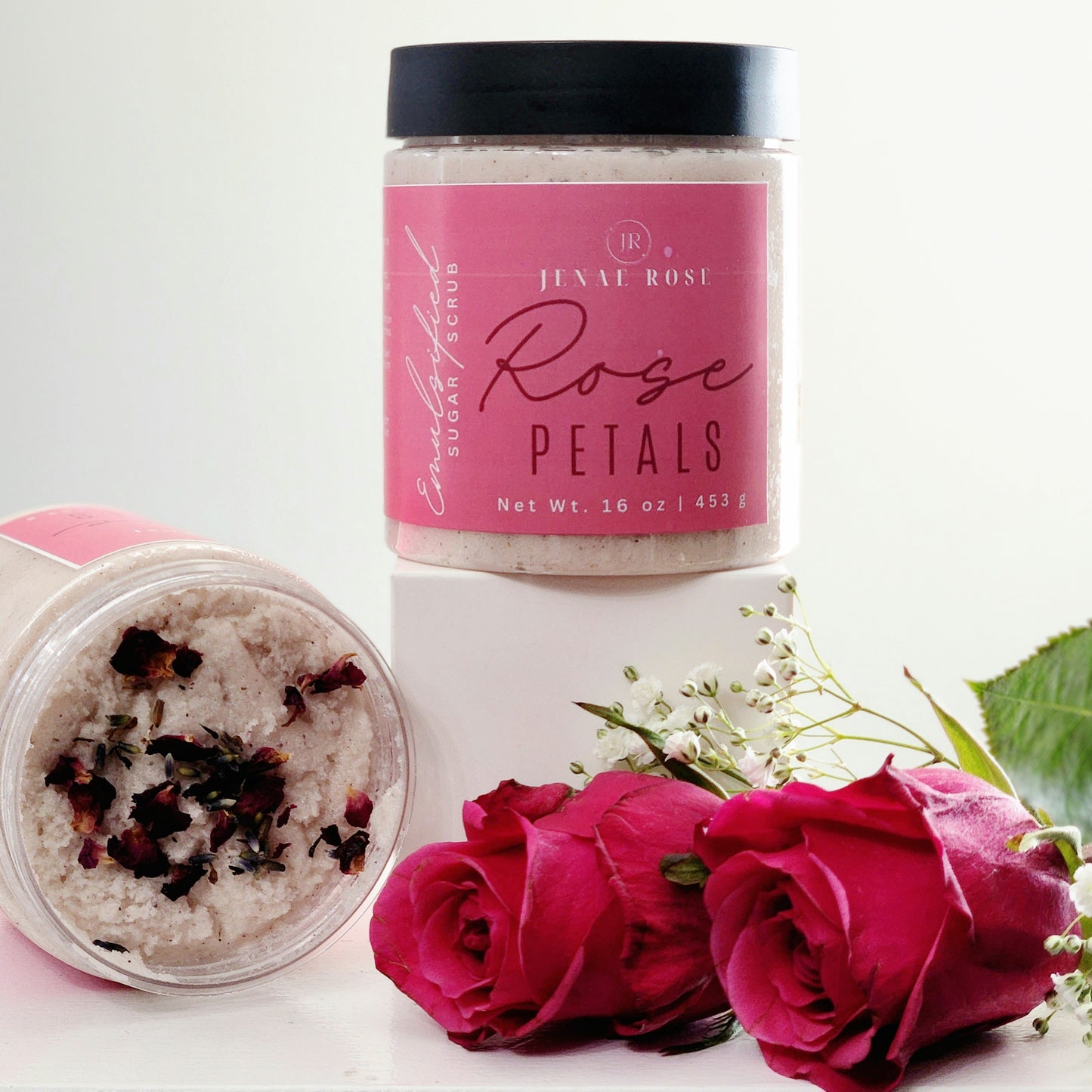 Rose Petals Emulsified Sugar Scrub (16 oz)