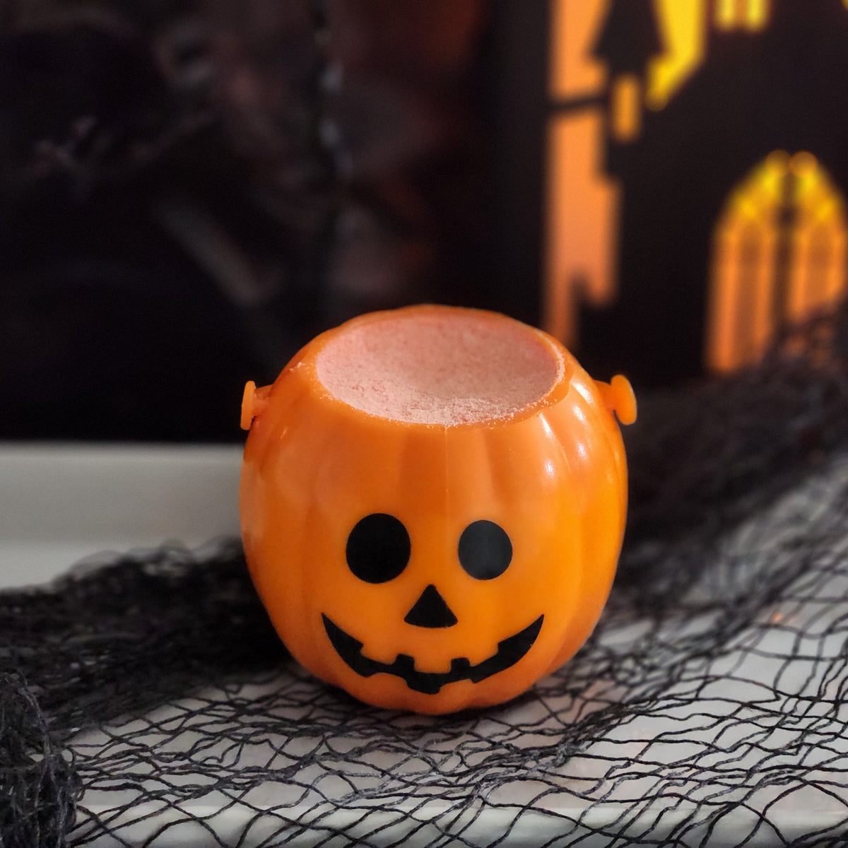 Orange Jack-O-Lantern Bucket Bomb