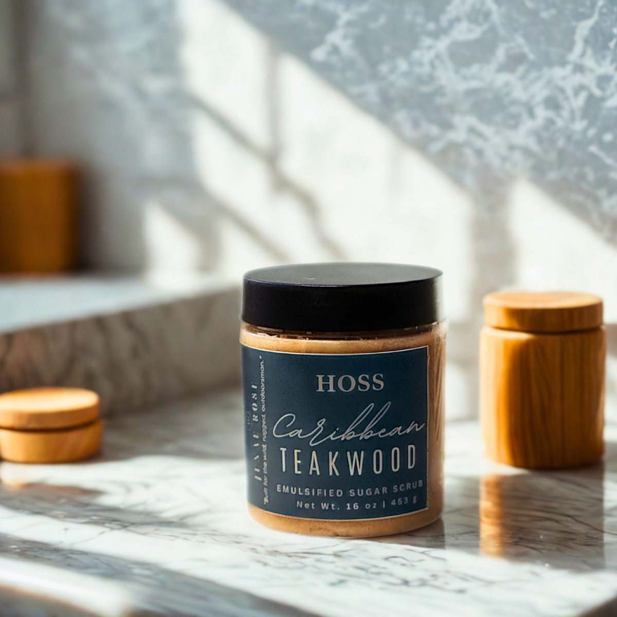Caribbean Teakwood Emulsified Sugar Scrub (16 oz)