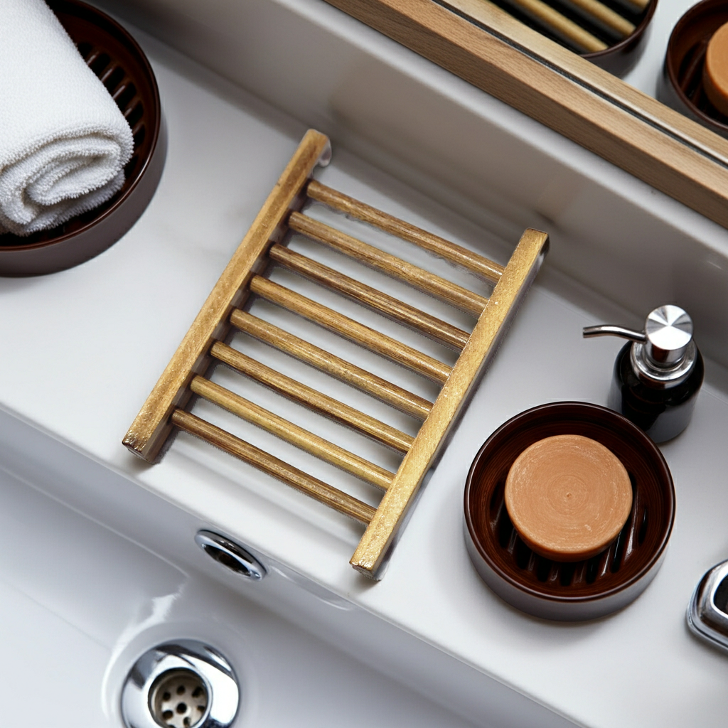 Bamboo Soap Dish (brown)