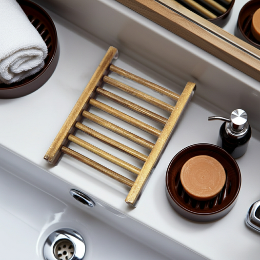 Bamboo Soap Dish (brown)