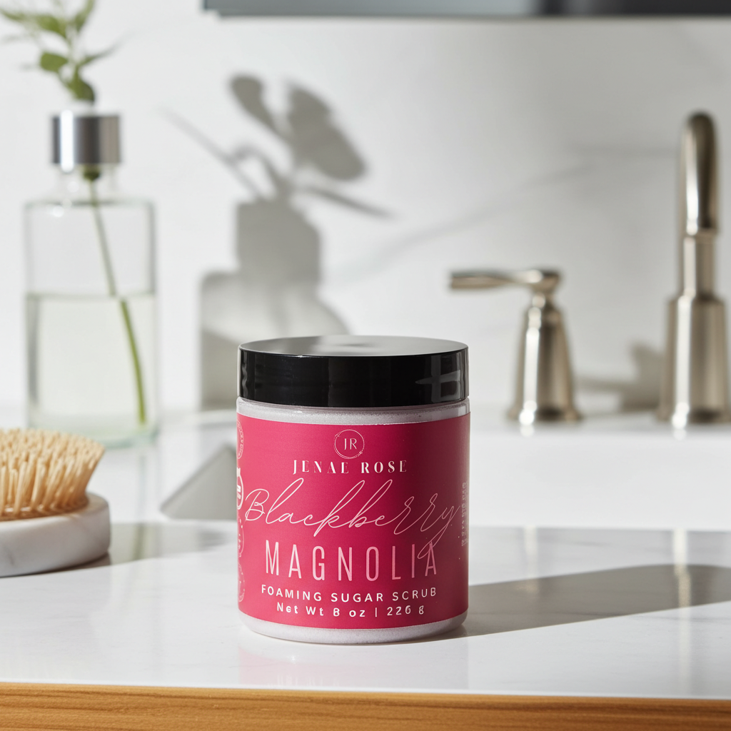 Blackberry Magnolia Foaming Sugar Scrub