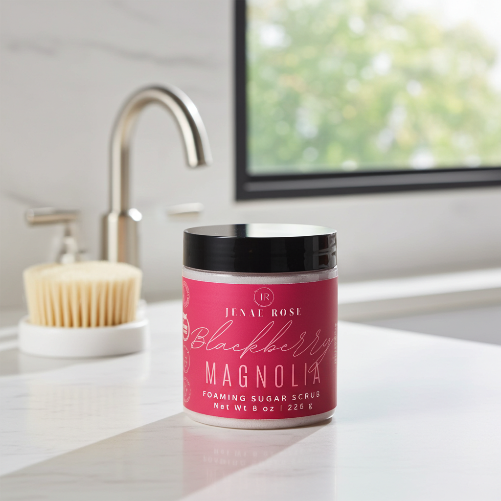 Blackberry Magnolia Foaming Sugar Scrub