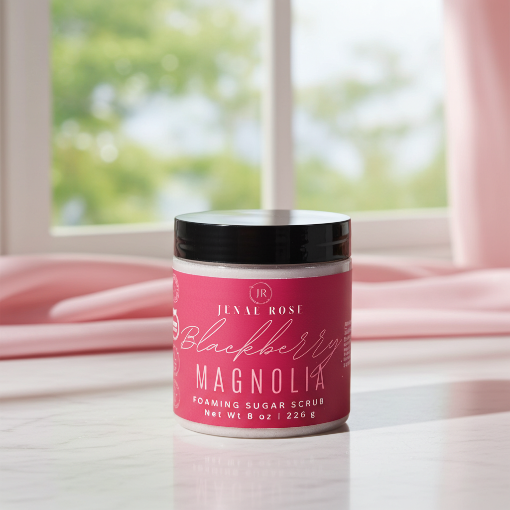 Blackberry Magnolia Foaming Sugar Scrub